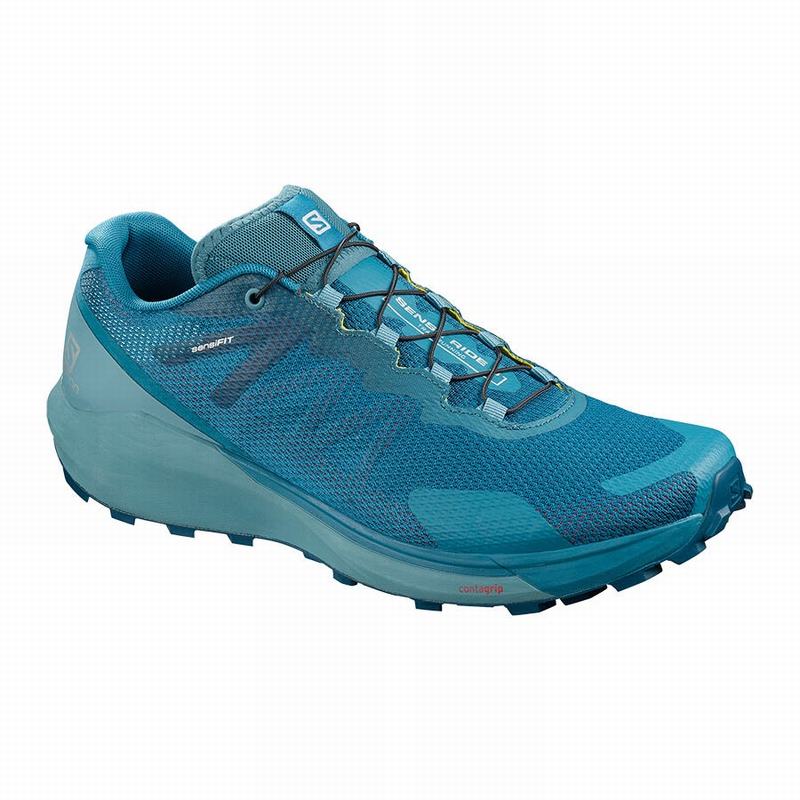 Zapatillas De Running Salomon Hombre Azules - Salomon Argentina SENSE RIDE 3 ,629045-XUH